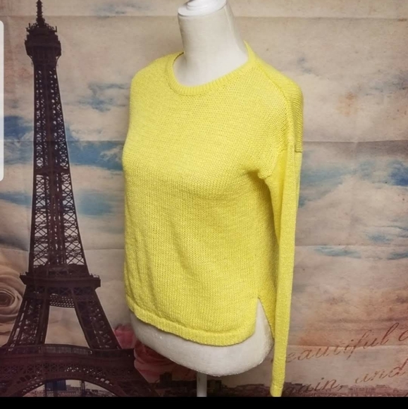 COPY - LOFT Bright yellow sweater - Picture 4 of 5